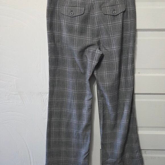 Tapemeasure by Kellie Woman's Wide Legged Black Checkered Dress Pants size 10 - Picture 3 of 9
